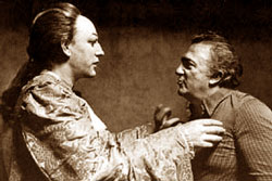 Federico Fellini e Donald Sutherland in Casanova