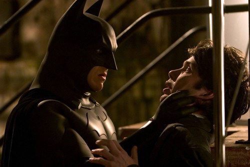 Christian Bale in BATMAN BEGINS