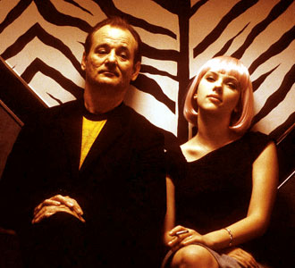 Bill Murray e Scarlett Johansson in Lost in Translation di Sofia Coppola