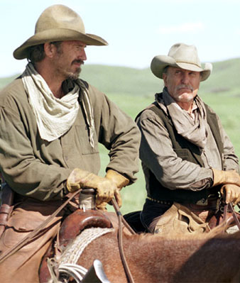 Kevin Costner, Robert Duvall in Open Range