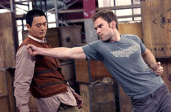  Chow Yun-Fat , Seann William sul set de Il Monaco