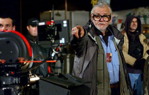 GEORGE ROMERO sul set di Land of the dead