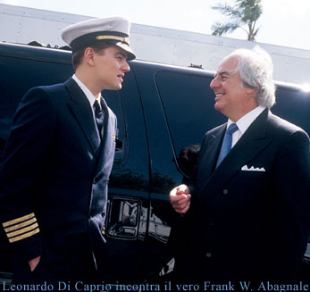 Leonardo Di Caprio e Frank W. Abbagnale in Catch me if you can