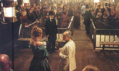 Cameron Diaz e Martin Scorsese in Gangs of New York